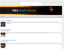 Tablet Screenshot of nbadraftroom.com